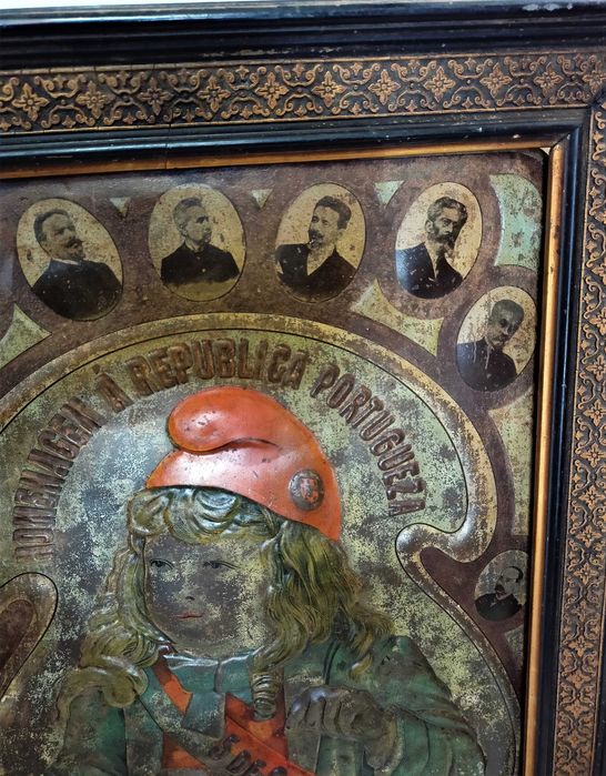 Pintura Sobre Metal Relevado Homenagem República