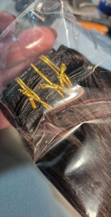 Doczepiane piękne 40 cm włosy sztuczne peruka doczep miłe w dotyku