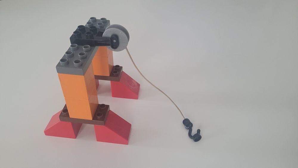 DŻWIG  wciągarka z hakiem klocki LEGO DUPLO