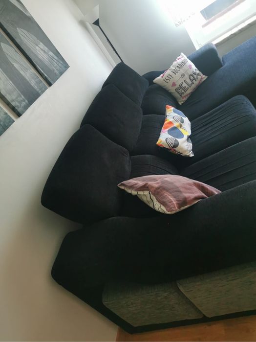 Sofá 3 lugares e chaise lounge