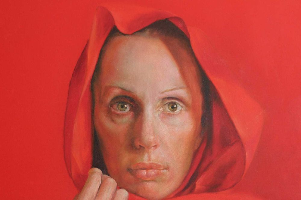 Pintura a Óleo s tecido de Oleg Radvan n.1955 Kiev Ucrânia 90x60cm