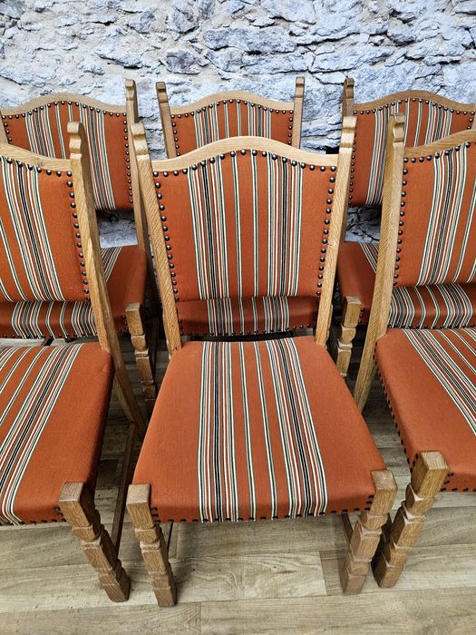 Komplet 6 stylowych krzeseł drewnianych – solidne i wygodne