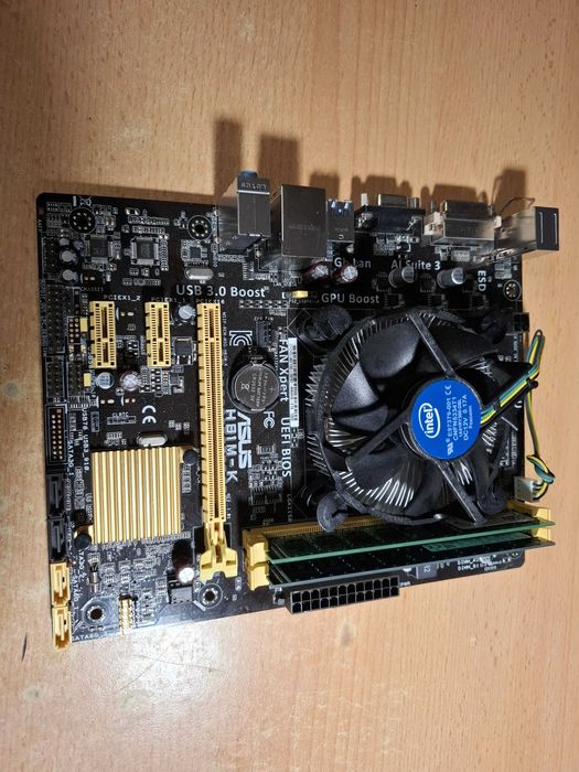 Комплект - Asus H81M-K, Intel Xeon E3-1220, 8GB DDR3, кулер Intel