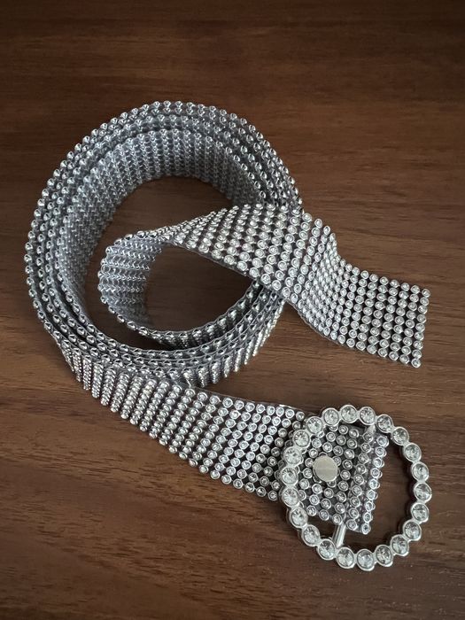 Жіночий ремінь зі стразами