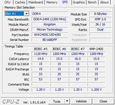 HyperX DDR4 8GB 2400MHz-(KHX2400C15D4/8G)
