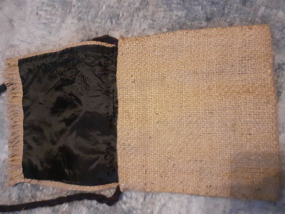 Torebka z juty hand made wyszycia okazja