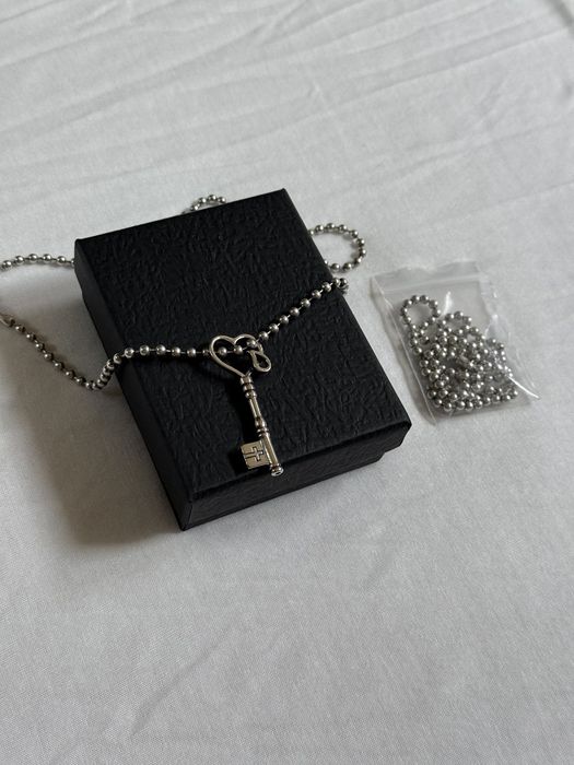 Number Nine AW03 Crying Heart Key Chain Necklace