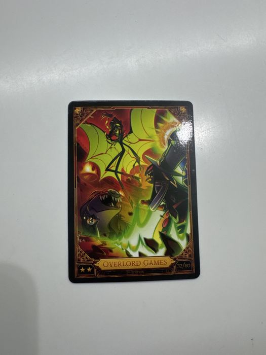 Uma carta oficial de hazbin hotel 2 chamada “overlord games”