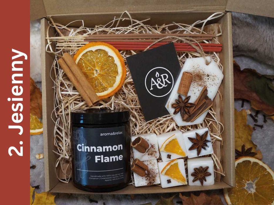 Zestaw Prezentowy Świeca Sojowa, Woski, Prezent na Święta, Rękodzieło