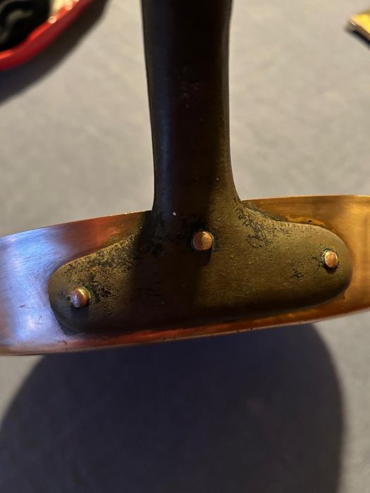 Frigideira antiga em cobre