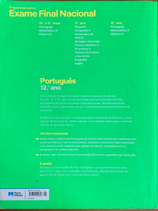 Livro de preparação para exame final - Português (12º ano)