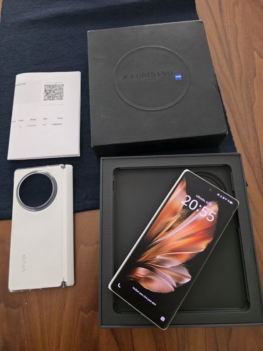Vivo X Fold 3 Pro 12GB/256GB NOVO. Troca/retoma. Fatura,garantia, capa