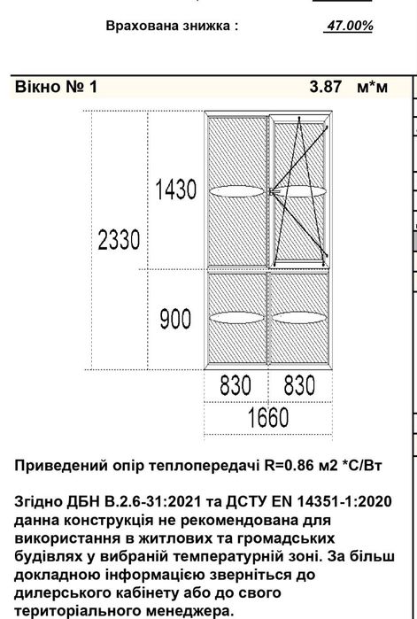 Вікно металопластикове