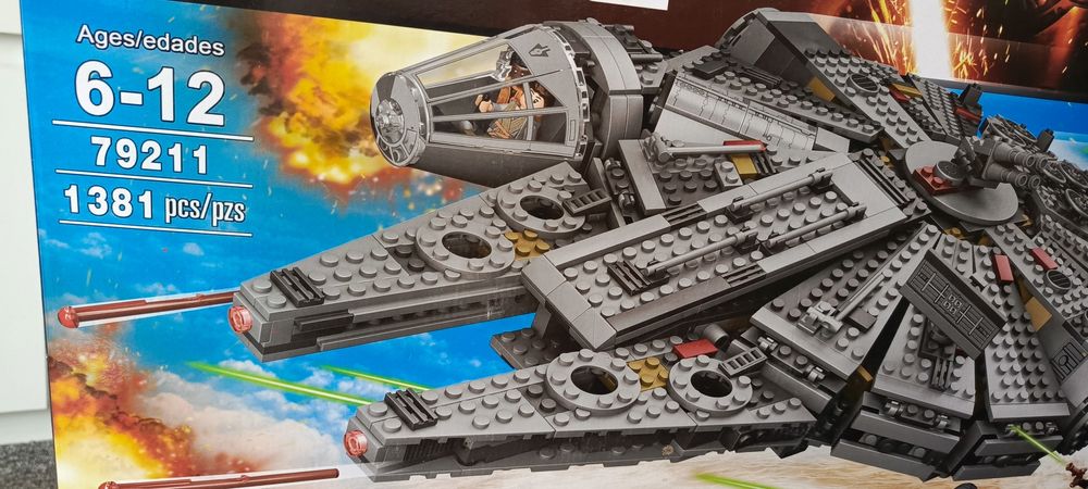 Klocki, karton, instrukcja Sokół Millenium