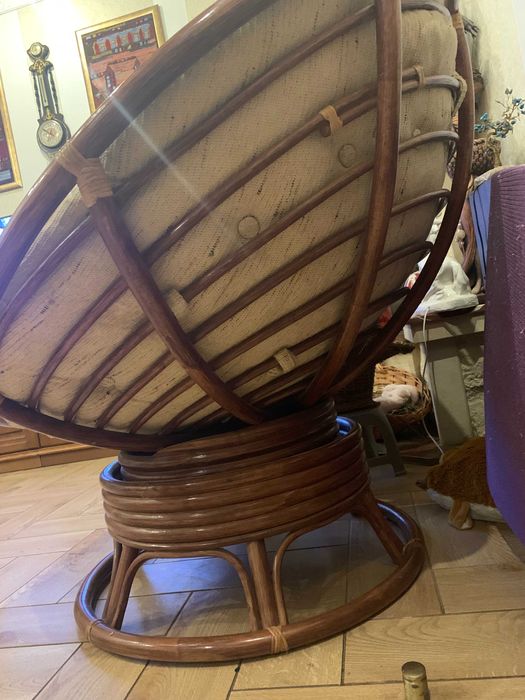 крісло гойдалка релакс з ротангу Папасан