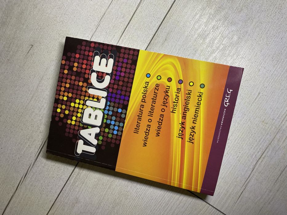 Tablice zestaw humanistyczne + scisle GREG