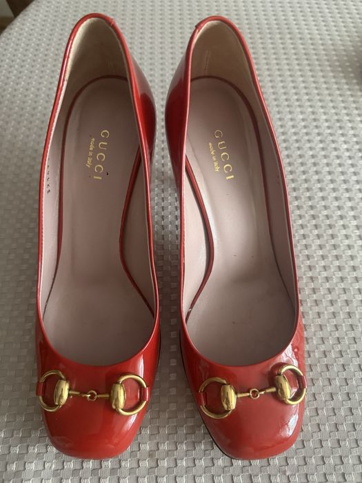 Szpilki Gucci oryginalne 37 czerwone
