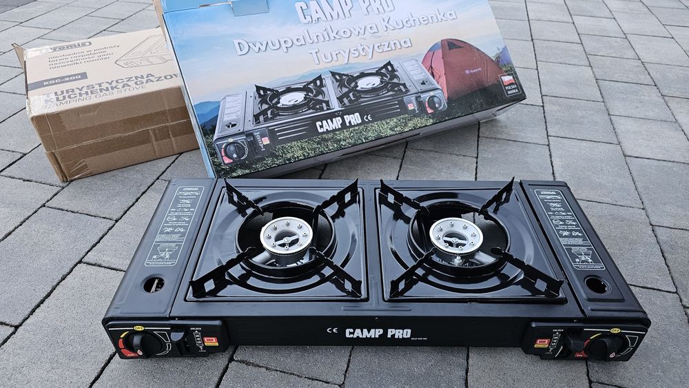 Grill turystyczny, Kuchenka gazowa turystyczna, grill na kartusze 3w1