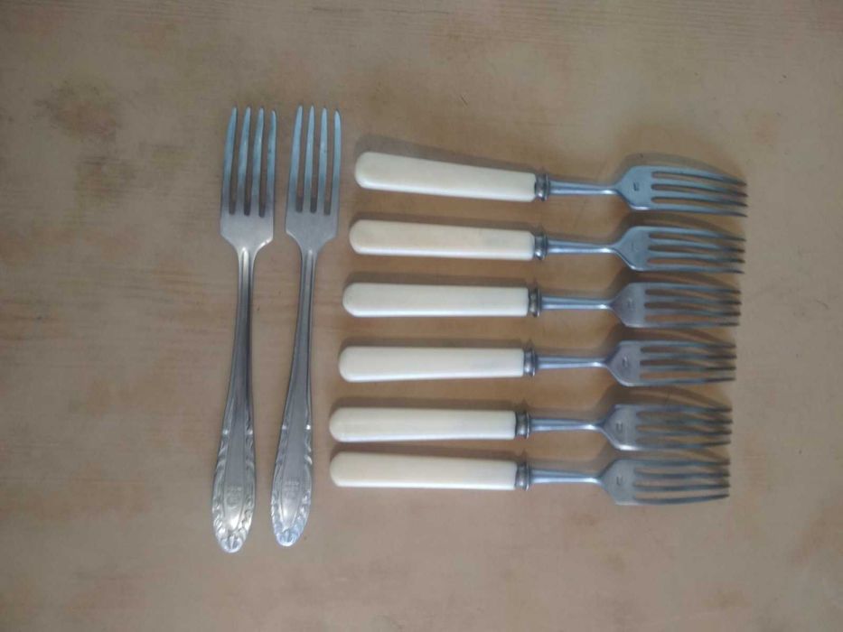 Столовые приборы вилки, ложки, ножи нержавейка СССР