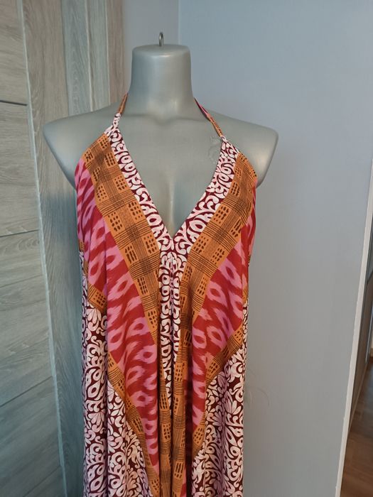 Sukienka maxi w stylu boho Made in Italy