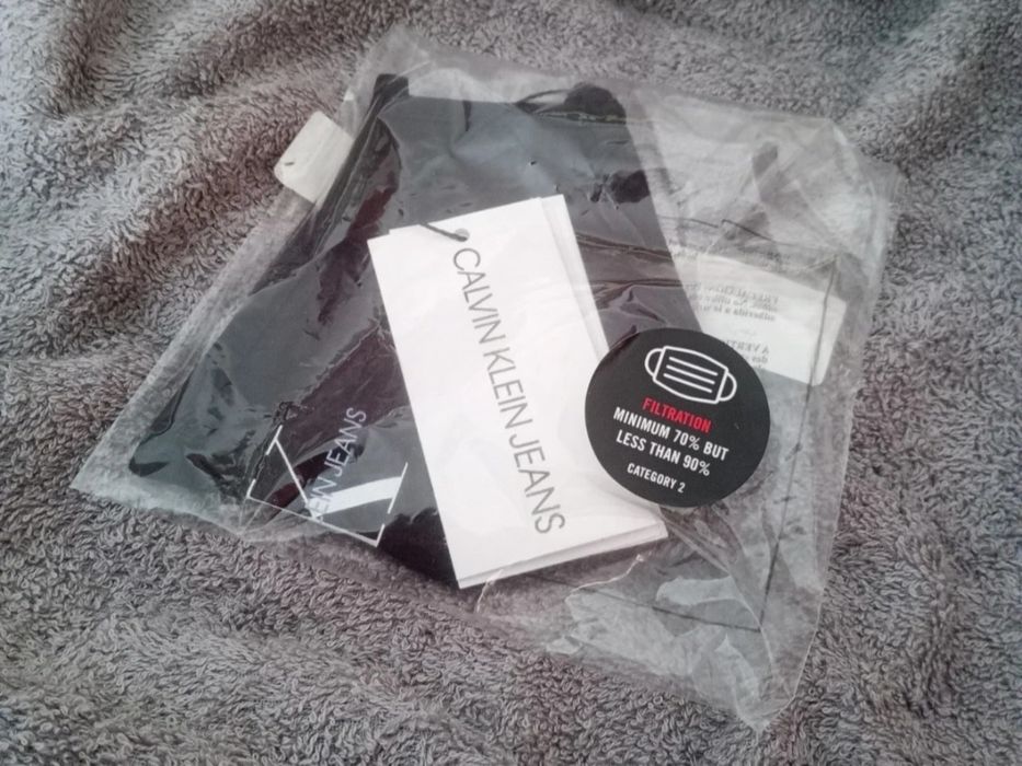 Calvin Klein mask maseczka na twarz wielorazowa bawełna Nowa