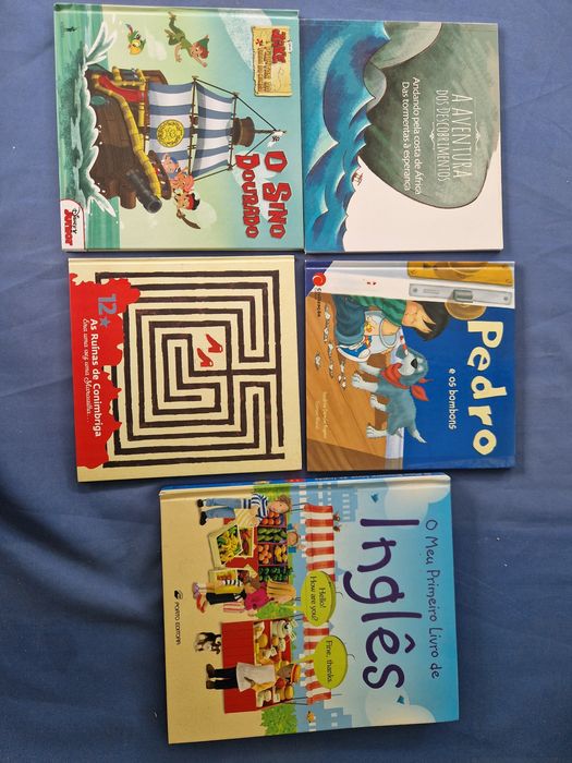 Livros usados de vários temas e idades