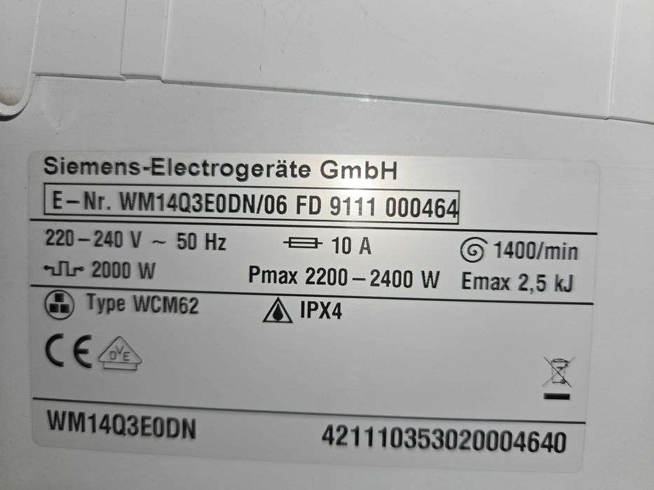 Pralka BOSCH  7 kg/1400 obr. LCD. Silnik inventer. Po serwisie. Gwarancja. Super stan. Tanio