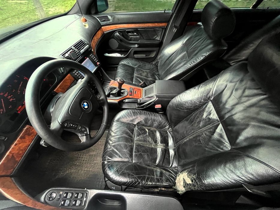 Салон bmw e39 е38 е34 чорний шкіряний (механічний)