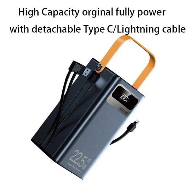 Павербанк TUGII Y106 60000mAh 22.5W Чорний PowerBank швидка зарядка