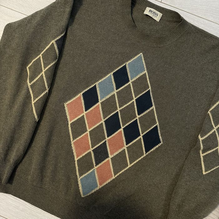 Винтажный свитер boss hugo