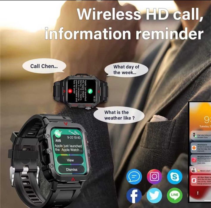Smartwatch z latarką