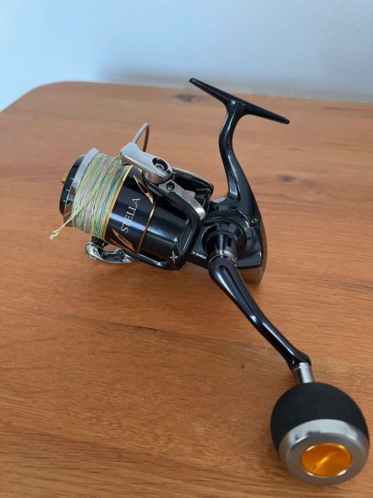 Shimano Stella SW 5000 PG Angelrolle com Gomexus Knauf