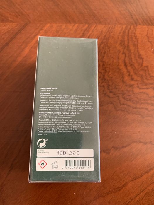 Brand New Aesop Hwyl Perfume