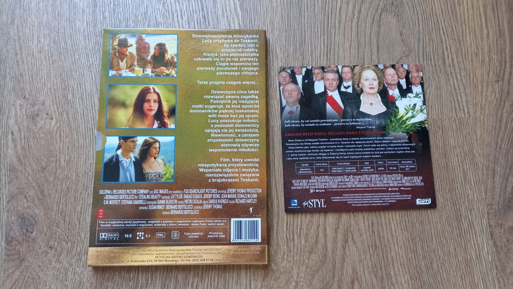Zestaw filmów na DVD