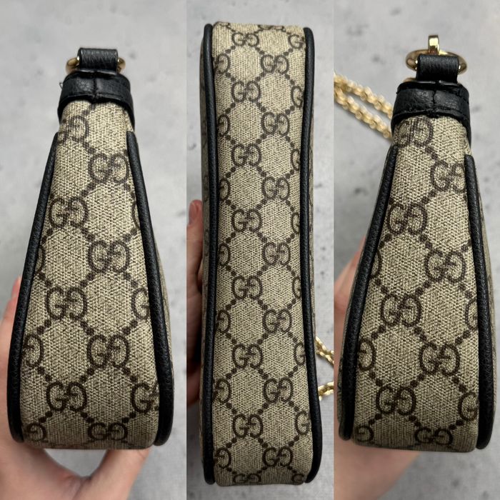 Gucci mini torba na ramie Ophidia / Baguette Monogram GG Double G