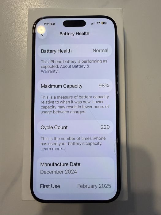 Продам свій ще на гарантії iPhone 16 Pro Max 256gb