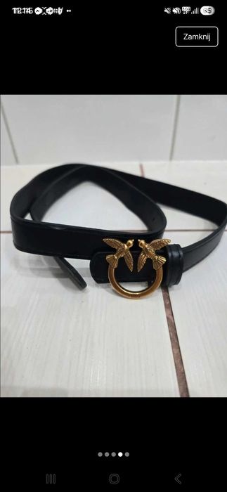 Pinko pasek czarny nowy