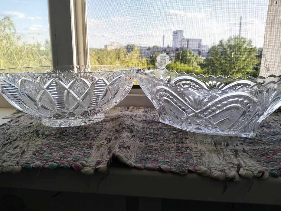 Хрустальнаые  Вазы Чехословакия