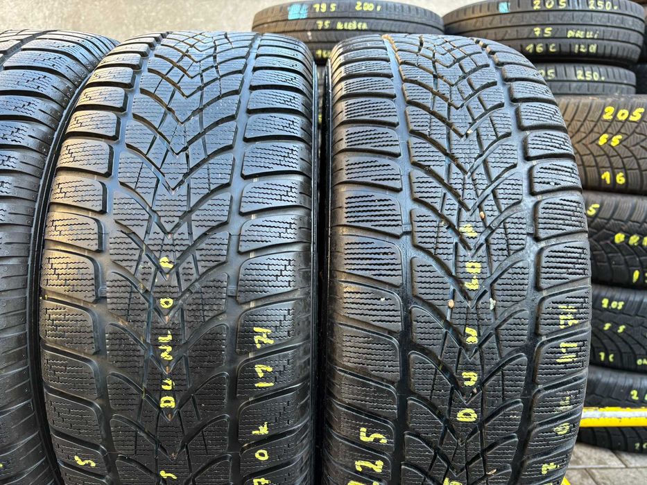 4X OPONY ZIMOWE 225/55R17 101H Dunlop SP Winter Sport 4D XL 7.3MM CAŁE