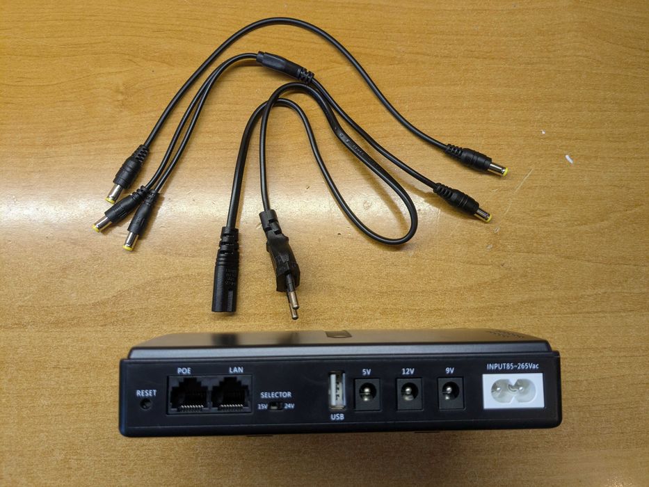 ДБЖ для роутера DC 5V/9V/12V Чорний Новий Без АКБ