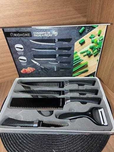Kit 6 peças Facas Antiaderente