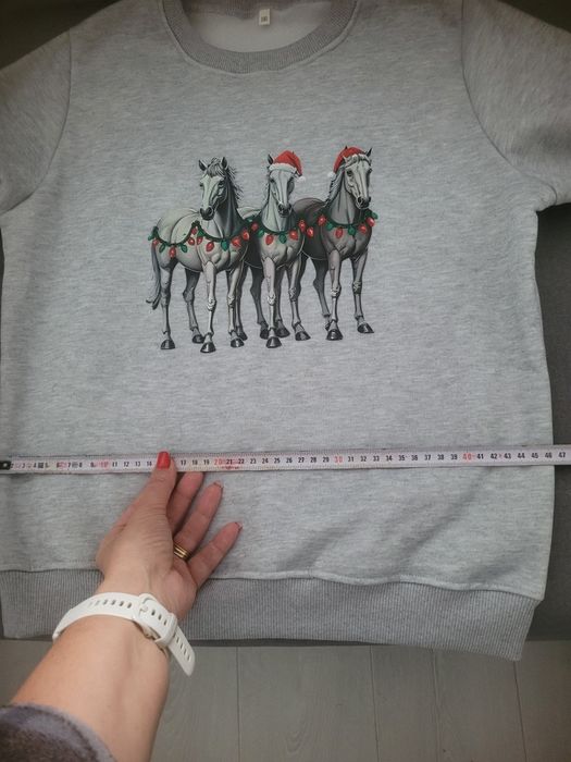 Bluza świąteczna z koniem