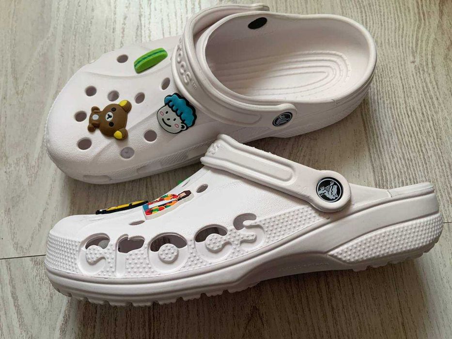 Крокси жіночі чоловічі білі Crocs Baya 39 розмір ЗНИЖКА є нюанс