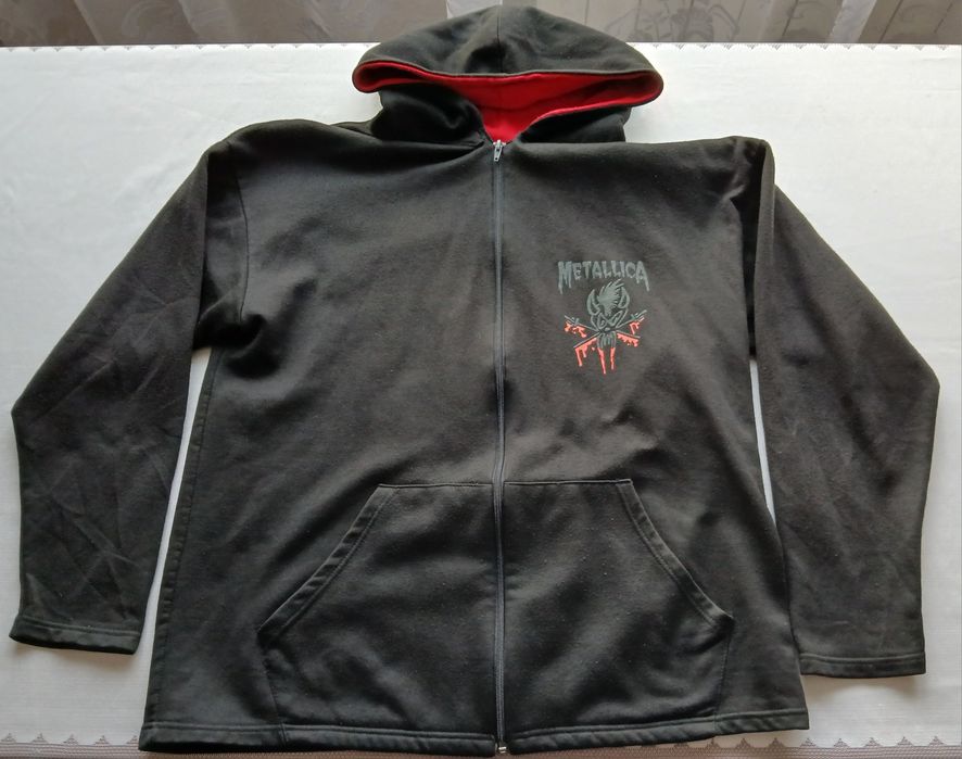 Винтаж Мерч худи Zip группы Metallica size L/XL 90гг