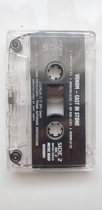 Kaseta VENOM - CAST IN STONE 1z2 1999