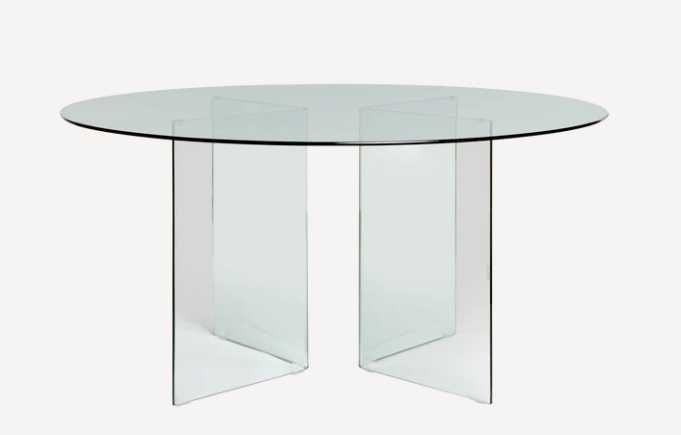 Mesa de vidro redonda