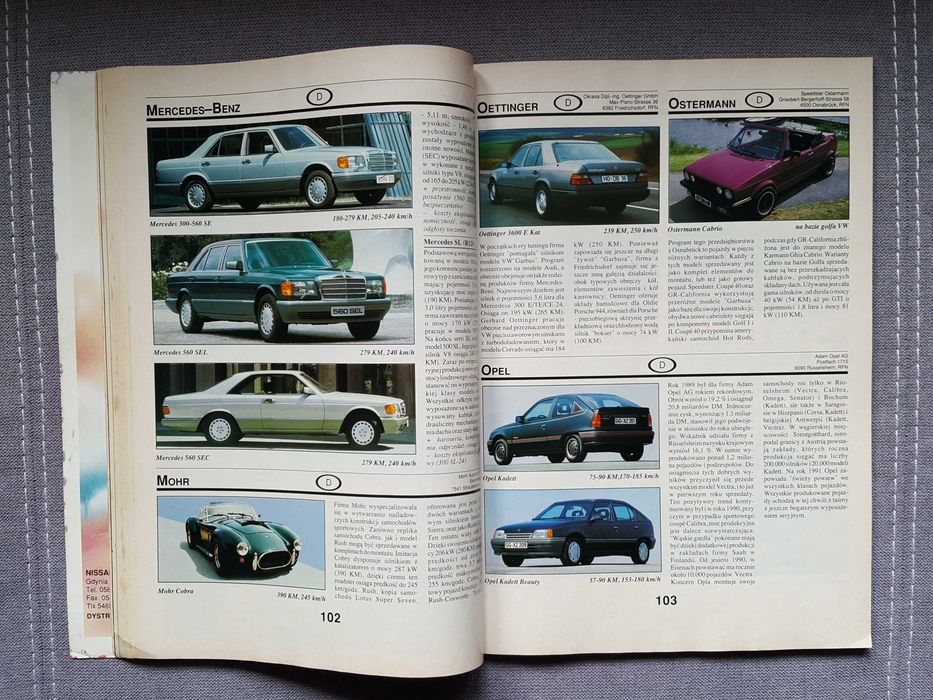 Samochody Świata 1991 - auto katalog Prego :: 1800 samochodów