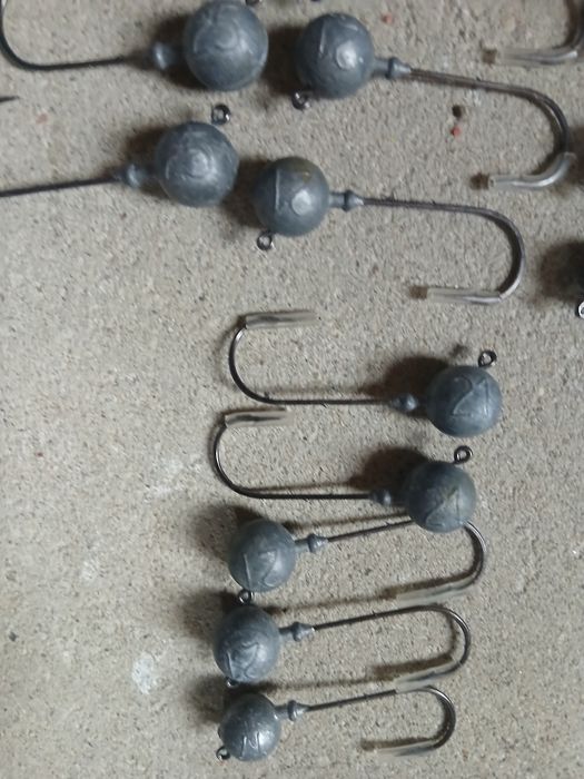 20 nowych główek jigowych 17 g 21g i 25g