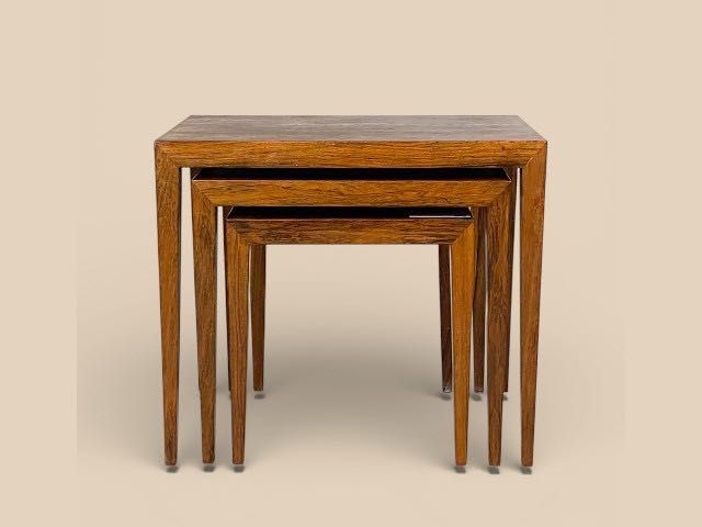 Zestaw trzech stolików nesting tables Severin Hansen Jr. (1936–2020)