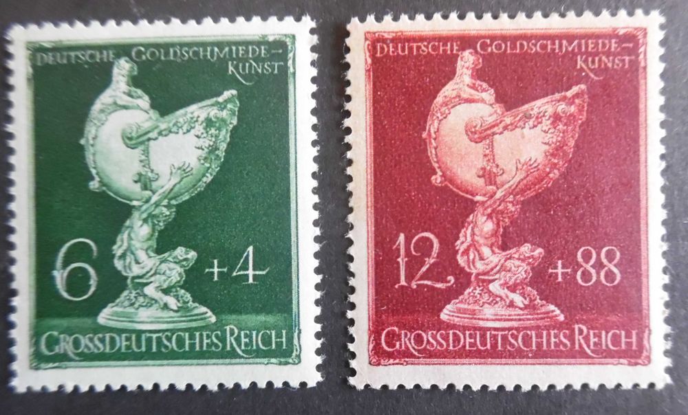 Selos Alemanha Nazi 1933/45- Série "Kunst" NOVOS s/ marca charneira